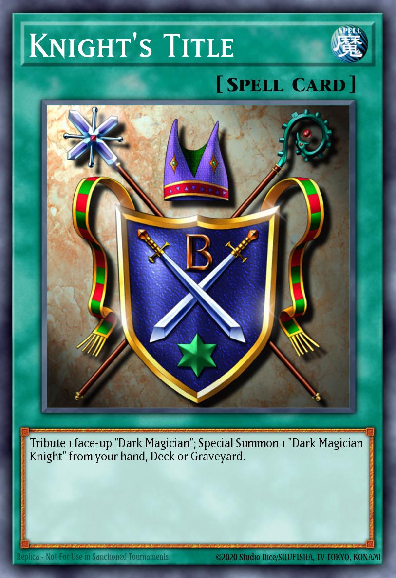 Knight's Title ROD-EN002 – Yu-Gi-Oh! Reshef of Destruction promotional cards