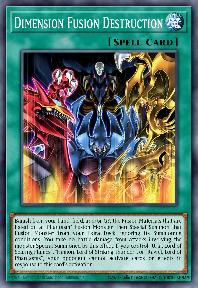 Dimension Fusion Destruction SDSA-EN046 – Structure Deck: Sacred Beasts