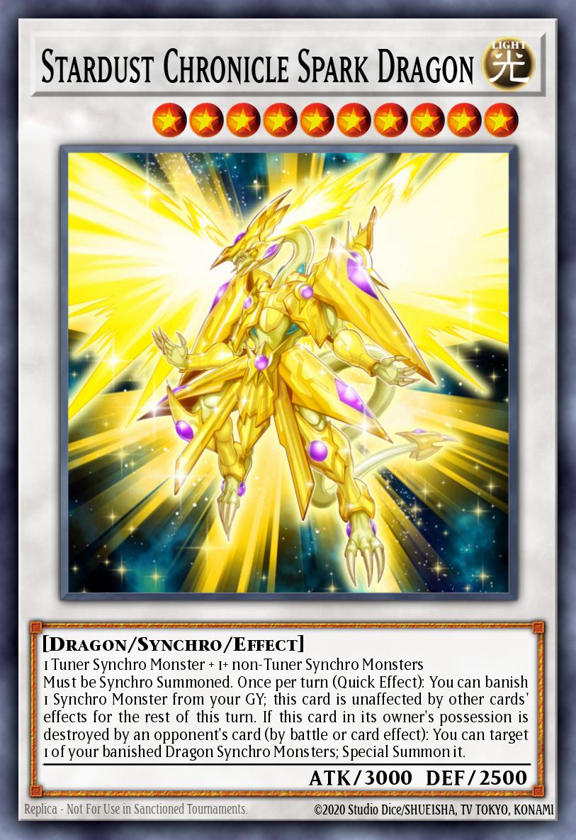 Stardust Chronicle Spark Dragon YF09-EN001 – Yu-Gi-Oh! 5D's Volume 9 promotional card