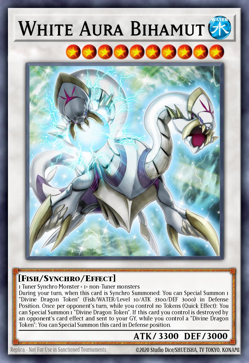 White Aura Bihamut YA04-EN001 – Yu-Gi-Oh! ARC-V Volume 4 promotional card