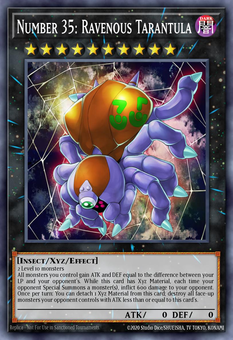 Number 35: Ravenous Tarantula PGL3-EN009 – Premium Gold: Infinite Gold