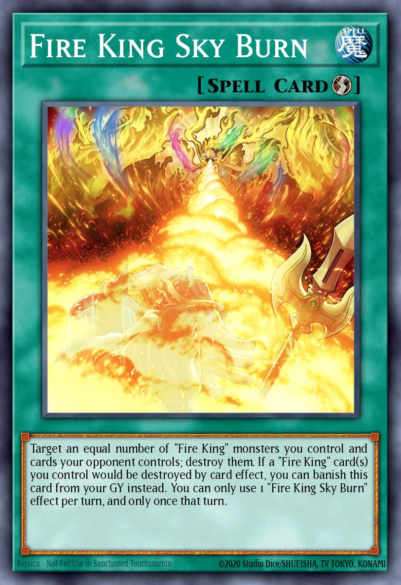 Fire King Sky Burn SR14-EN025 – Structure Deck: Fire Kings