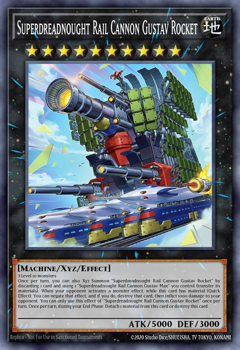 Superdreadnought Rail Cannon Gustav Rocket BLZD-EN043 – Blazing Dominion