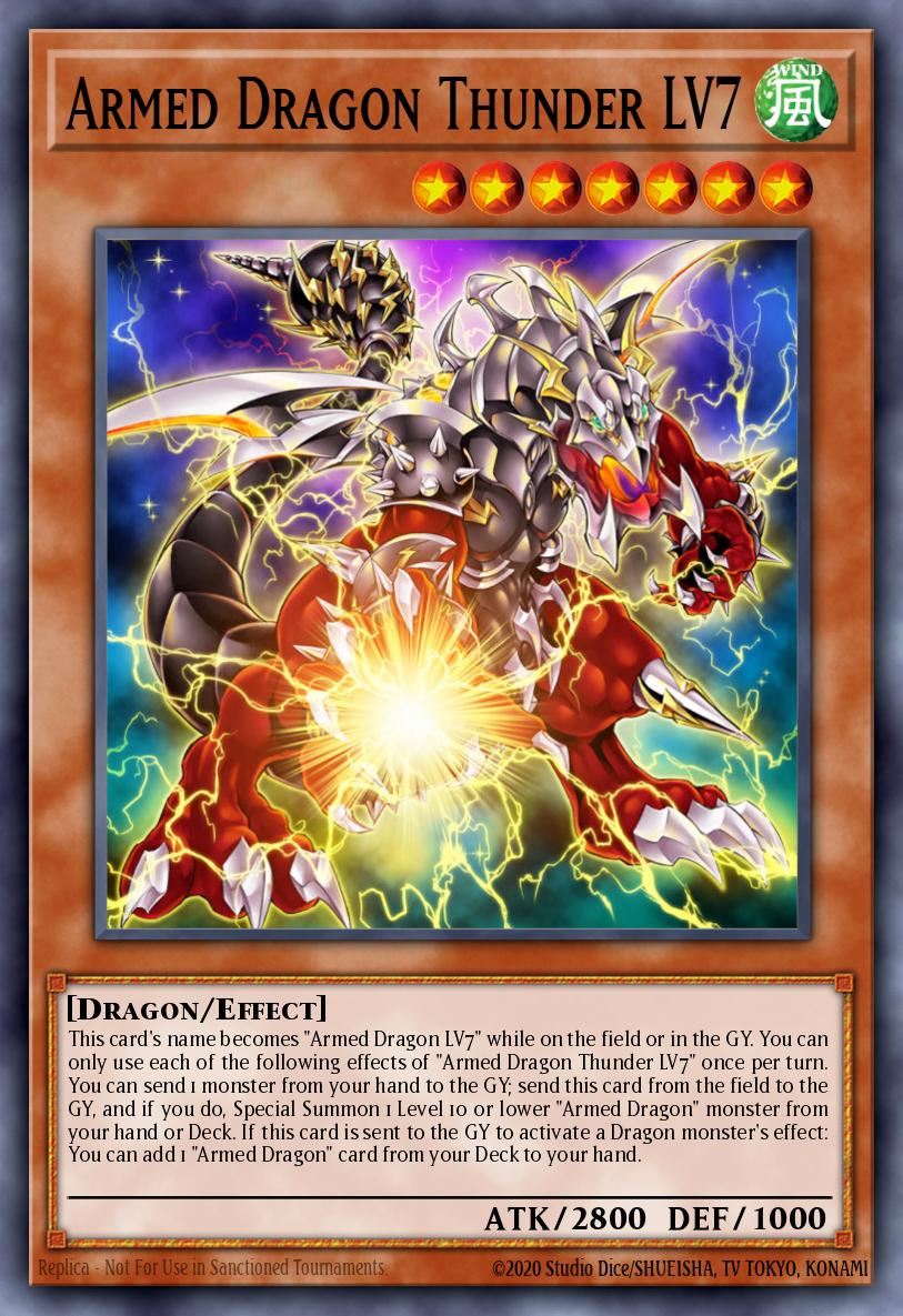 Armed Dragon Thunder LV7 MP22-EN002 – 2022 Tin of the Pharaoh's Gods