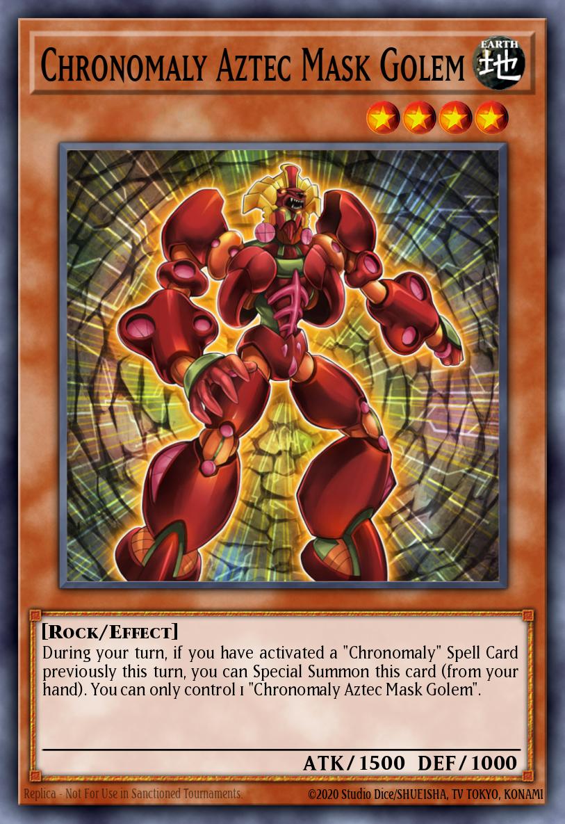 Chronomaly Aztec Mask Golem NUMH-EN001 – Number Hunters