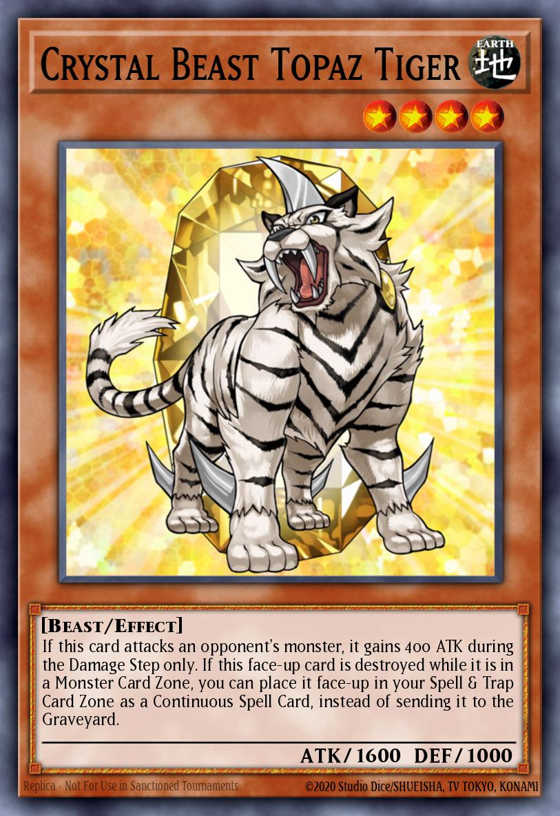 Crystal Beast Topaz Tiger LCGX-EN158 – Legendary Collection 2: The Duel Academy Years Mega Pack