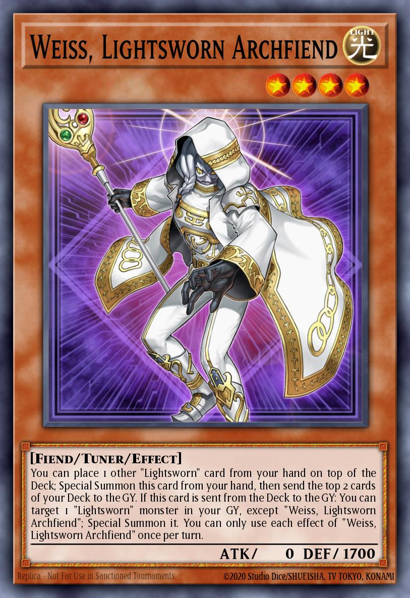 Weiss, Lightsworn Archfiend MP25-EN186 – 2025 Mega-Pack Tin