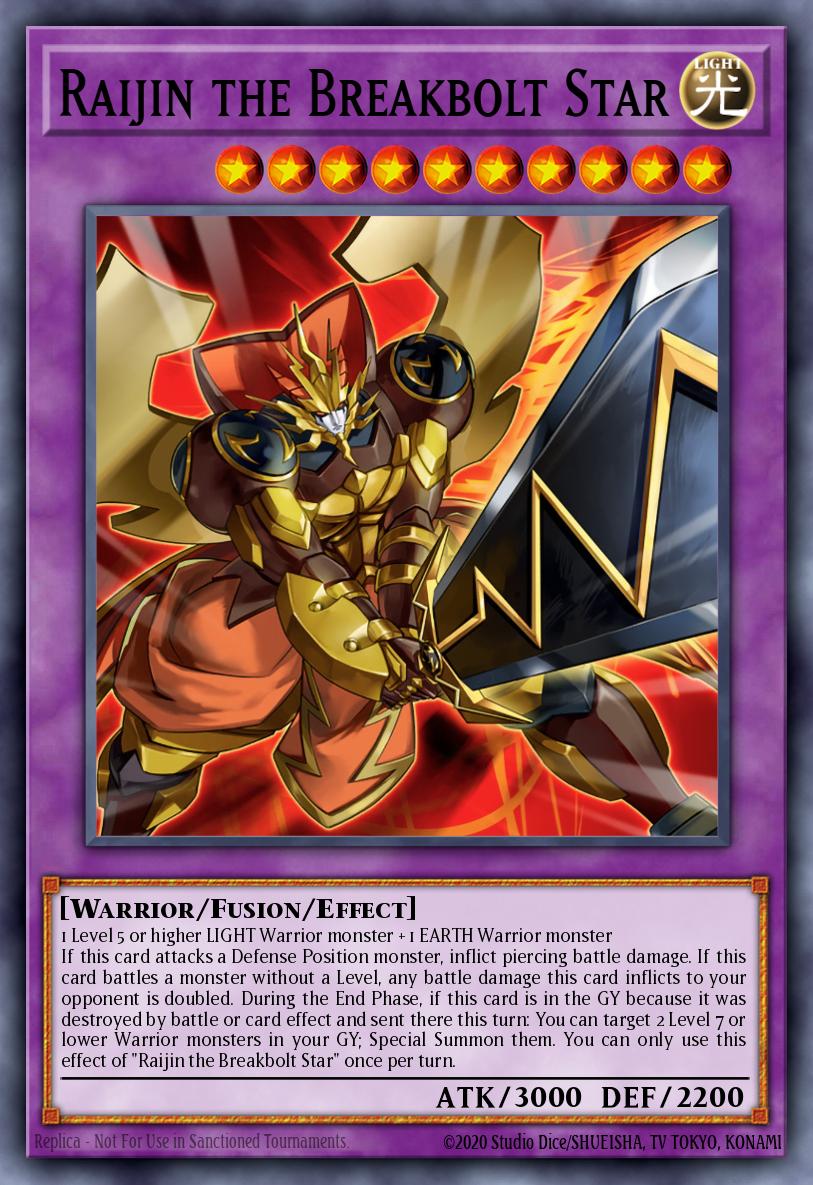 Raijin the Breakbolt Star BLCR-EN037 – Battles of Legend: Crystal Revenge