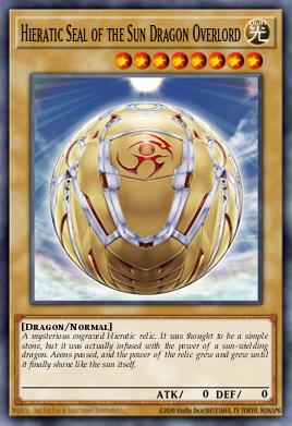 Hieratic Seal of the Sun Dragon Overlord OP16-PT031