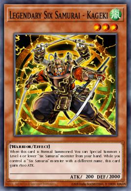 Legendary Six Samurai - Kageki SPWA-EN043