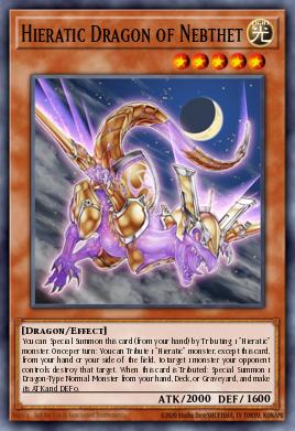 Hieratic Dragon of Nebthet OP16-PT034