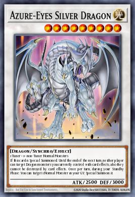 Azure-Eyes Silver Dragon RA04-EN208