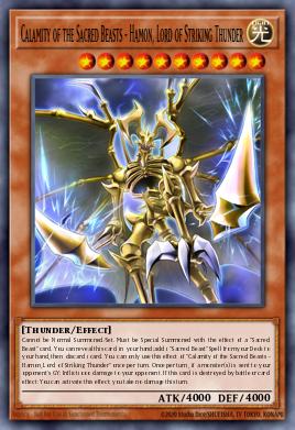Calamity of the Sacred Beasts - Hamon, Lord of Striking Thunder CORI-EN006