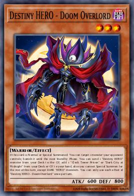 Destiny HERO - Doom Overlord BETB-EN022