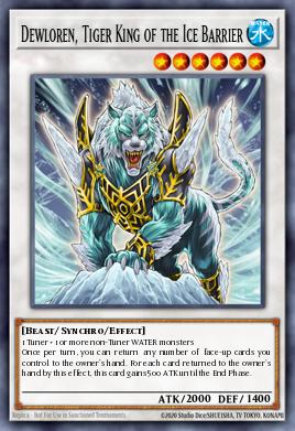 Dewloren, Tiger King of the Ice Barrier DT02-EN033
