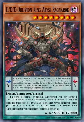 D/D/D Oblivion King Abyss Ragnarok SP17-EN029