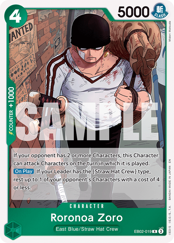 Roronoa Zoro EB02-019