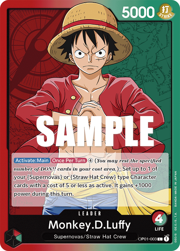 Monkey.D.Luffy (003) OP01-003 – Romance Dawn
