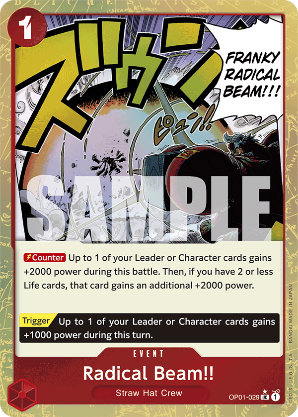 Radical Beam!! (Textured Foil) (alternativ bild) OP01-029_p3