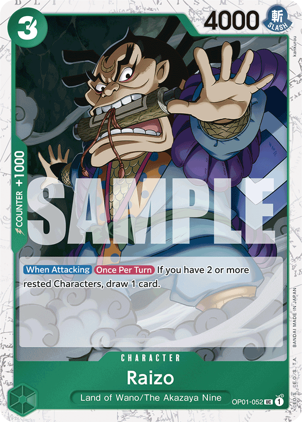 Raizo (Jolly Roger Foil) (alternativ bild) OP01-052_p3