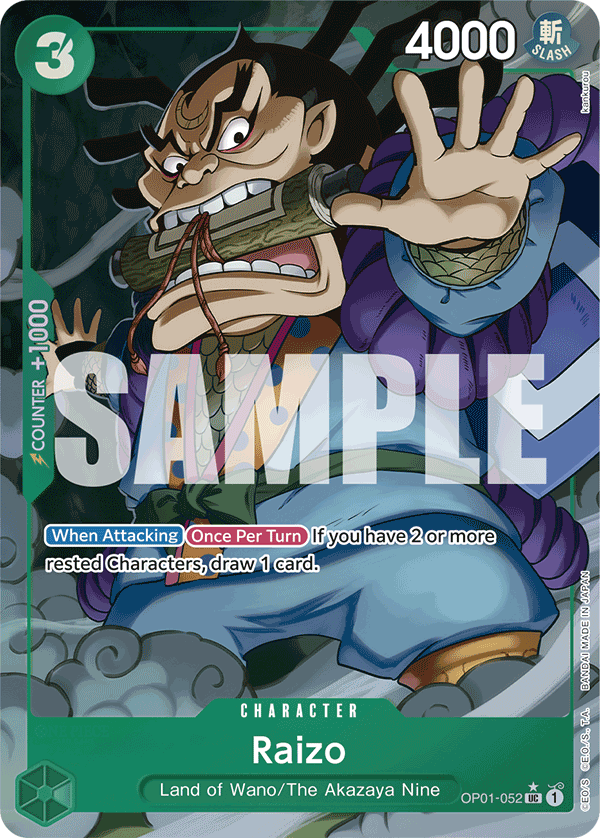 Raizo (Full Art) (alternativ bild) OP01-052_p4