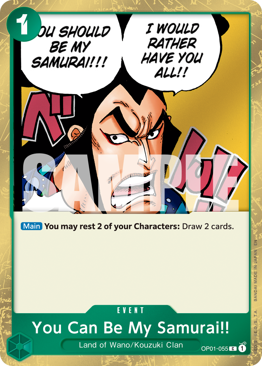 You Can Be My Samurai!! (Pirate Foil) (alternativ bild) OP01-055_p1