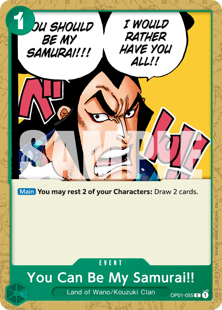 You Can Be My Samurai!! (Reprint) (alternativ bild) OP01-055_r1