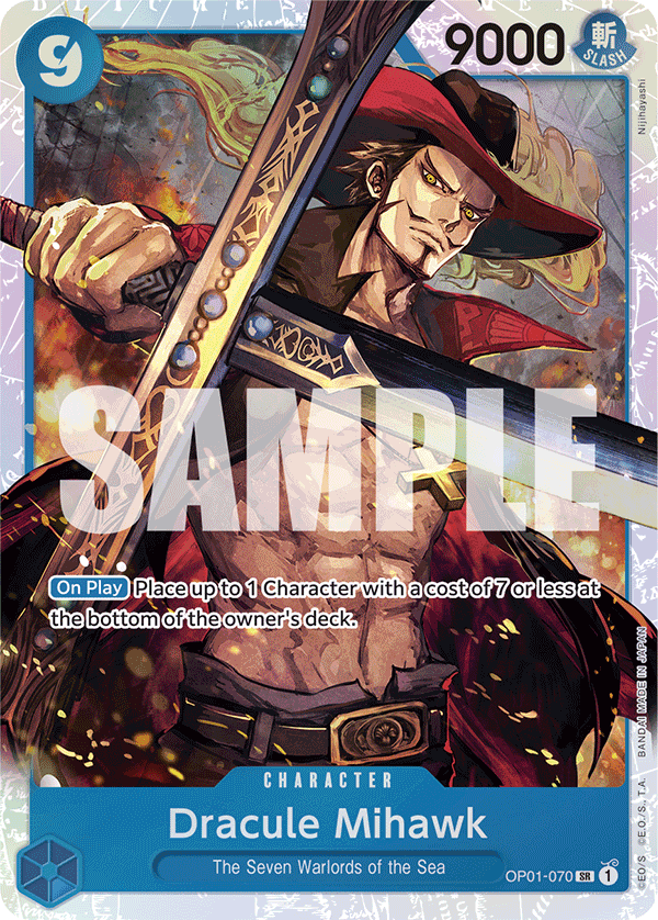 Dracule Mihawk (OP01-070) (Reprint) (alternativ bild) OP01-070_r1