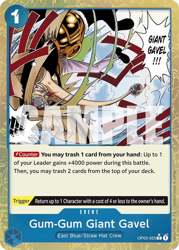 Gum-Gum Giant Gavel (Textured Foil) (alternativ bild) OP03-055_p3