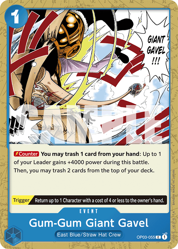Gum-Gum Giant Gavel (alternativ bild) OP03-055_r1