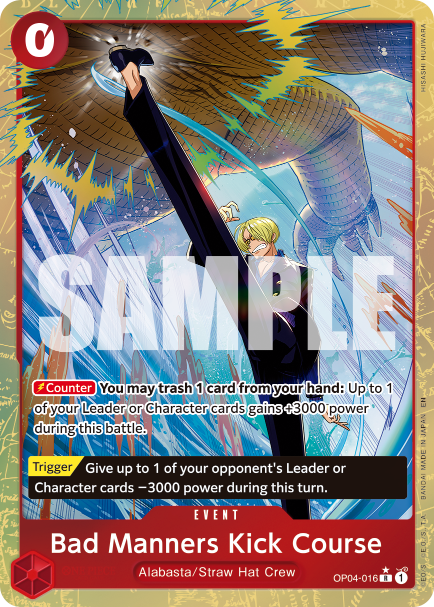 Bad Manners Kick Course (Alternate Art) OP04-016_P1