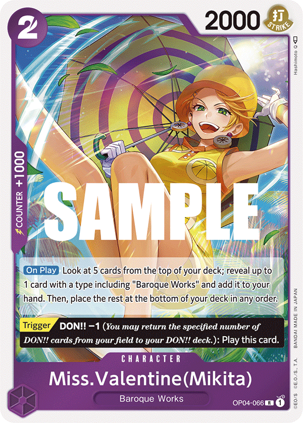 Miss.Valentine(Mikita) OP04-066