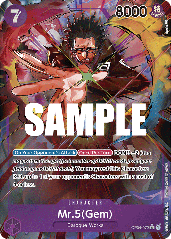 Mr.5 (Gem) (Alternate Art) OP04-072_p1