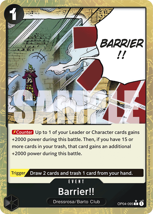 Barrier!! (Textured Foil) (alternativ bild) OP04-095_p3