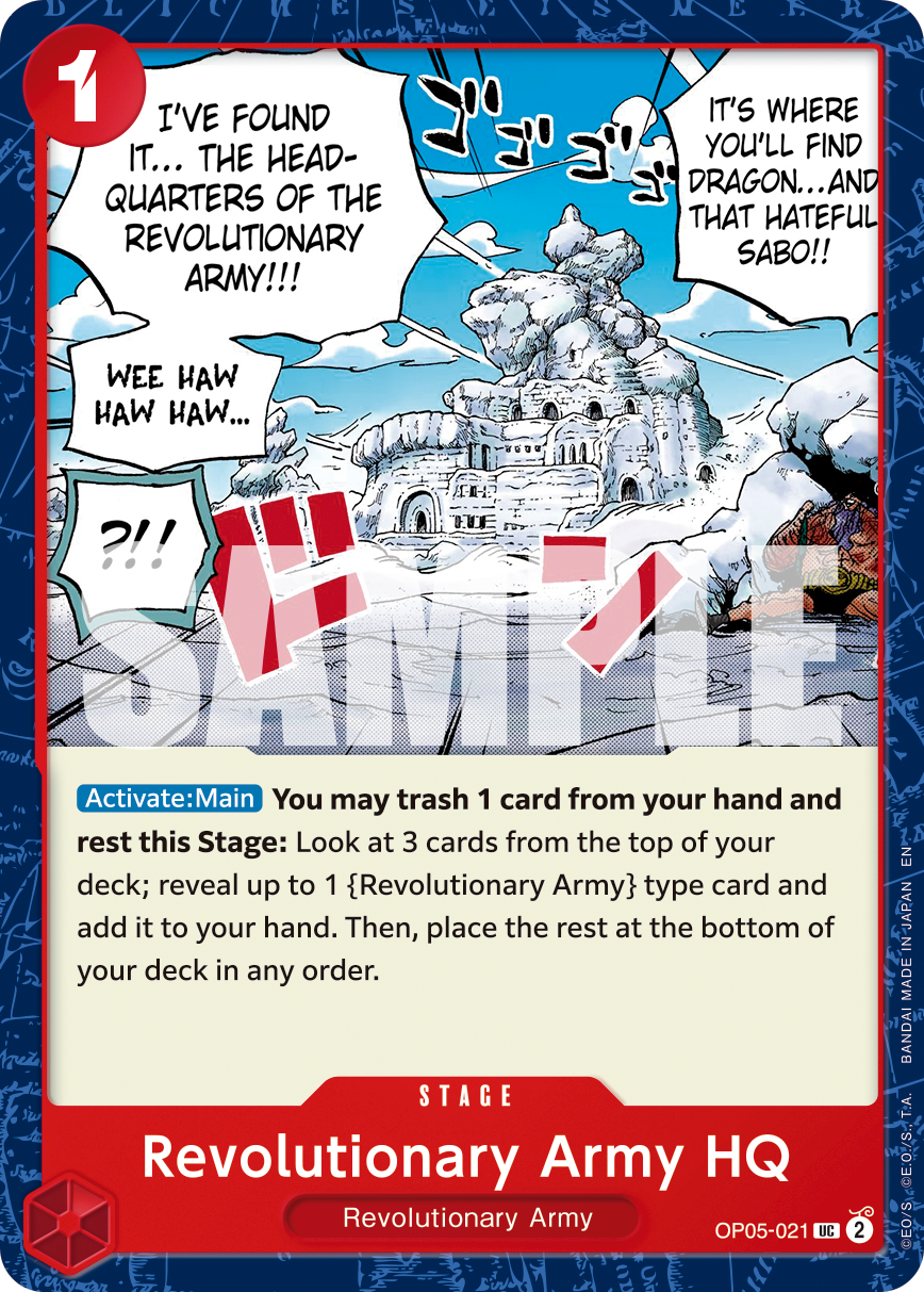 Revolutionary Army HQ (Reprint) (alternativ bild) OP05-021_r1