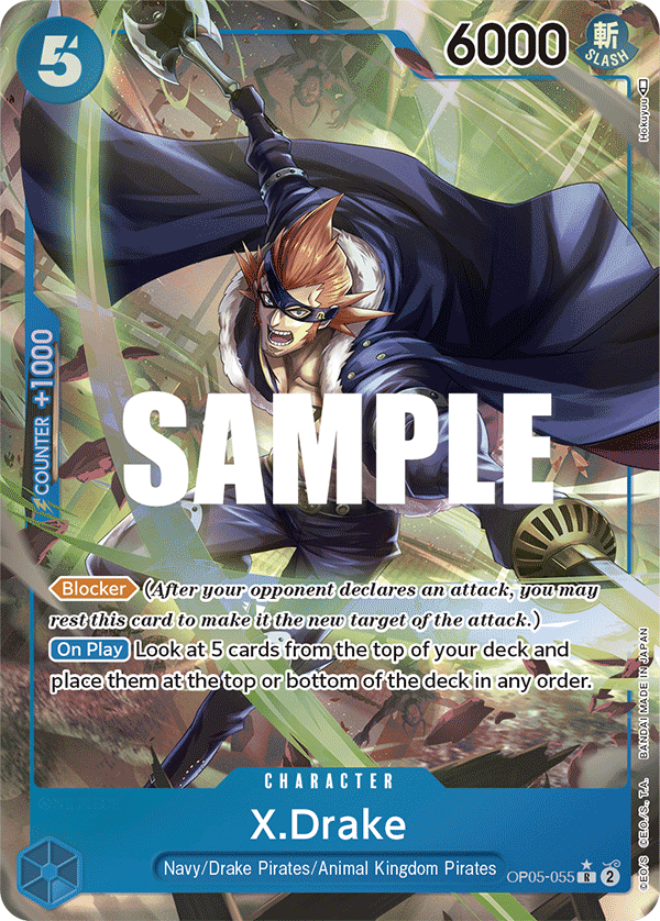 X.Drake (Alternate Art) OP05-055_p1