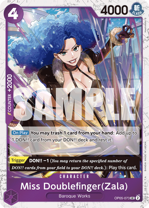 Miss Doublefinger(Zala) (Jolly Roger Foil) (alternativ bild) OP05-073_p2