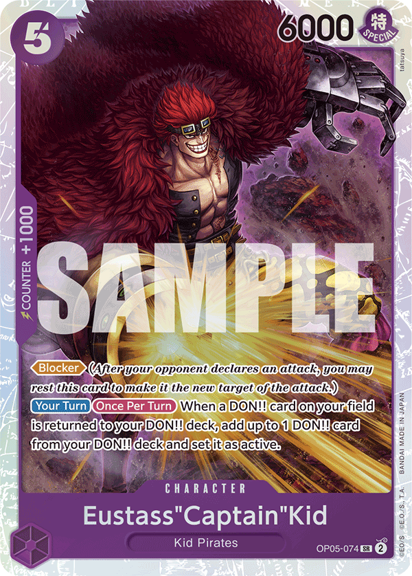 Eustass"Captain"Kid (Reprint) (alternativ bild) OP05-074_r1