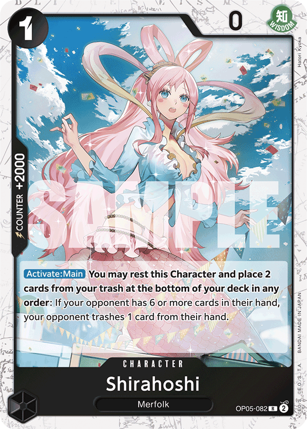 Shirahoshi (OP05-082) (Jolly Roger Foil) (alternativ bild) OP05-082_p2