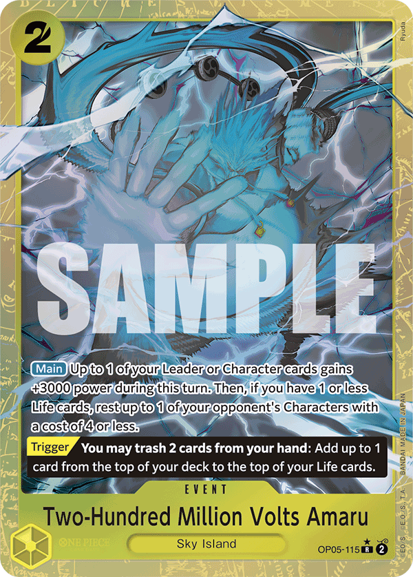 Two-Hundred Million Volts Amaru (Alternate Art) OP05-115_p4