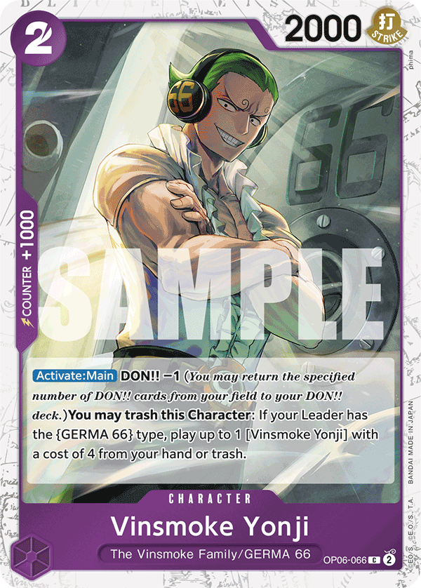 Vinsmoke Yonji (OP06-066) (Jolly Roger Foil) (alternativ bild) OP06-066_p2