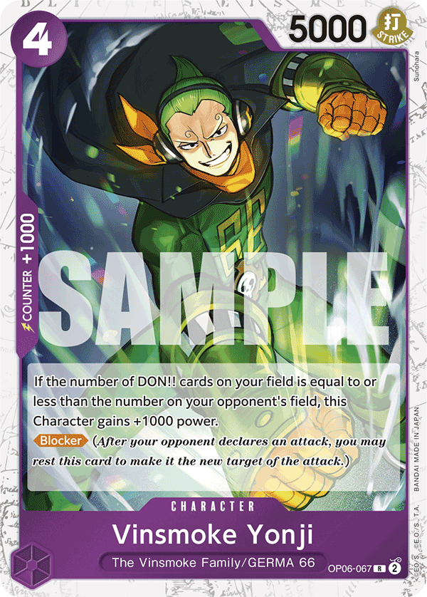 Vinsmoke Yonji (OP06-067) (Jolly Roger Foil) (alternativ bild) OP06-067_p2