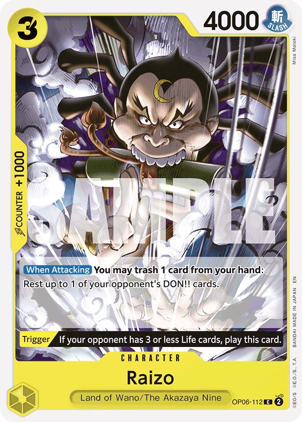 Raizo (Reprint) (alternativ bild) OP06-112_r1