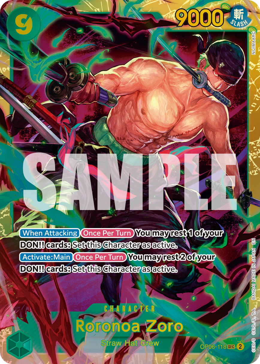 Roronoa Zoro - OP06-118 (Reprint) (alternativ bild) OP06-118_r2