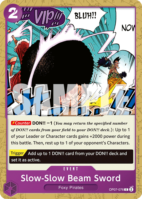 Slow-Slow Beam Sword OP07-076