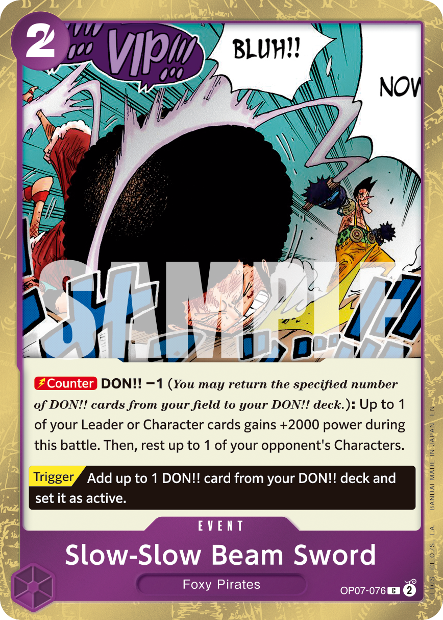 Slow-Slow Beam Sword (Pirate Foil) OP07-076