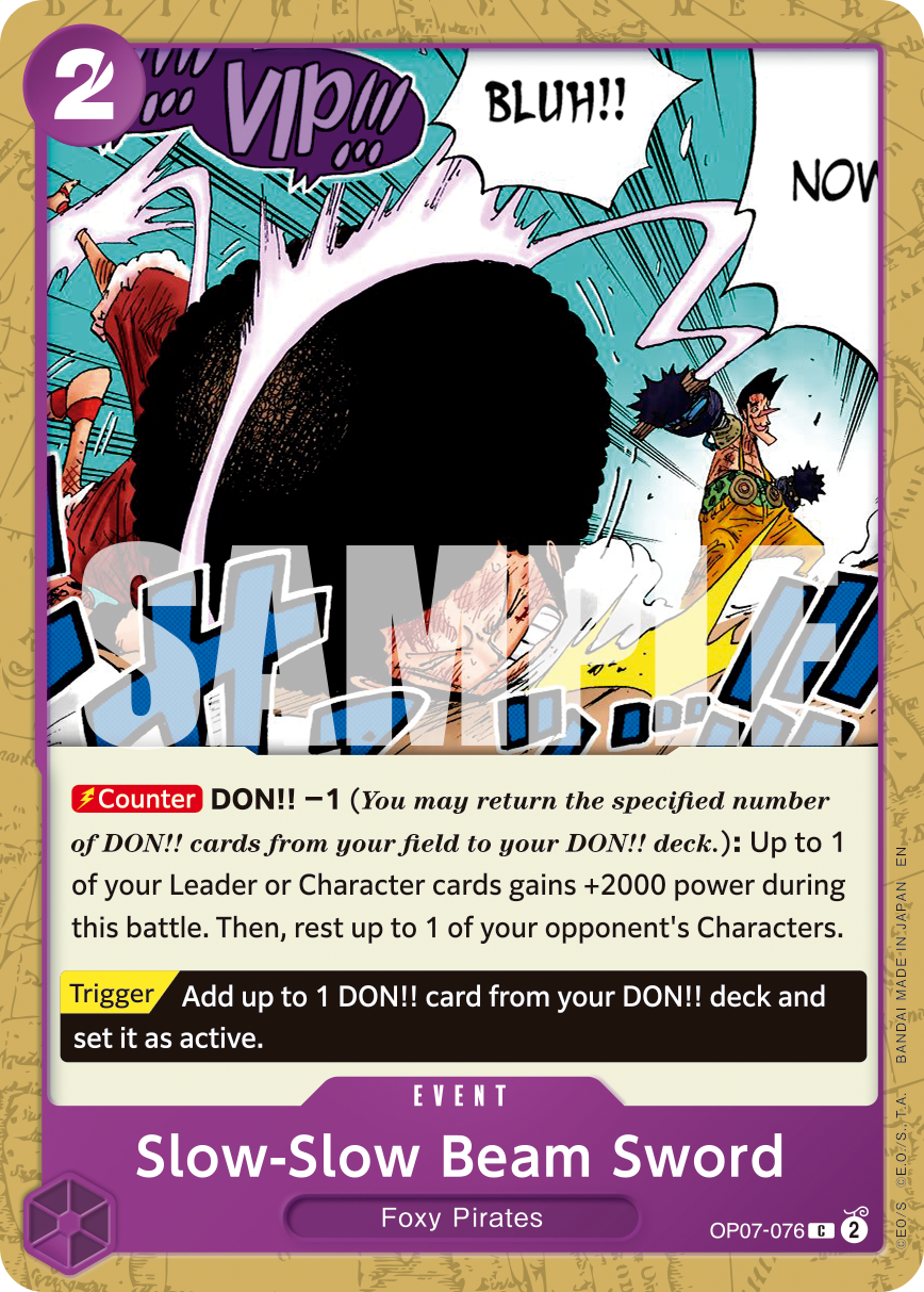 Slow-Slow Beam Sword (Reprint) OP07-076