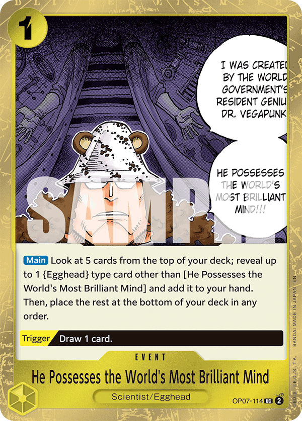 He Possesses the World's Most Brilliant Mind (Pirate Foil) (alternativ bild) OP07-114_p1