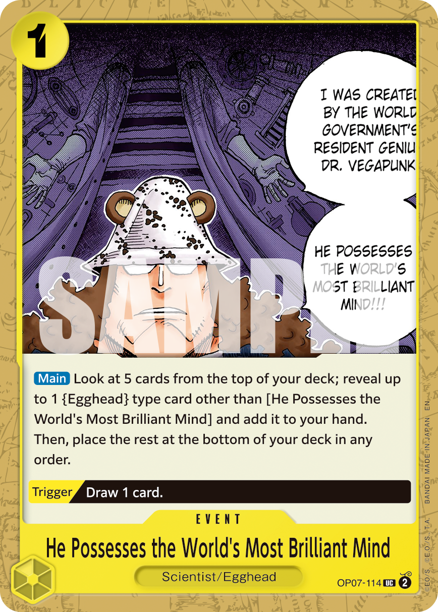 He Possesses the World's Most Brilliant Mind (Reprint) (alternativ bild) OP07-114_r1