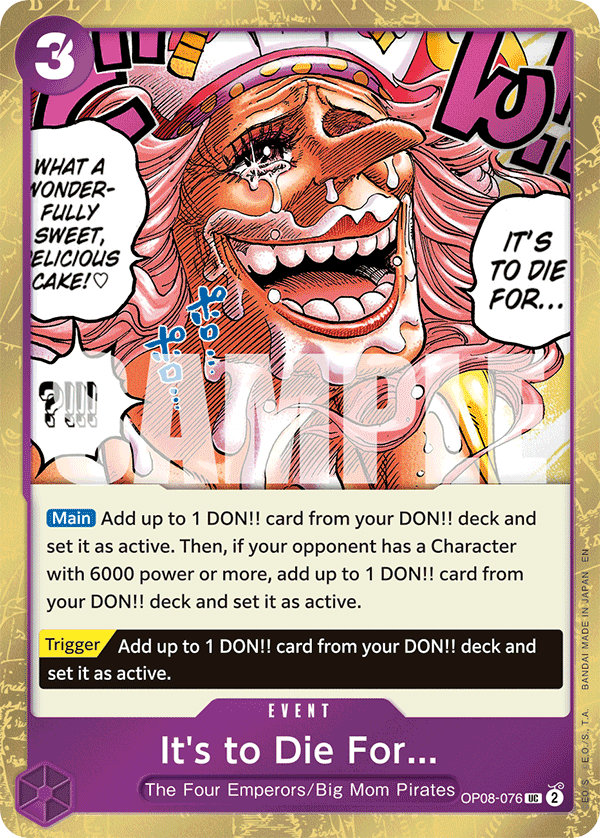 It's to Die For (Pirate Foil) (alternativ bild) OP08-076_p1